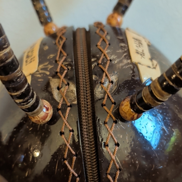 an Brown Floral Women Bag - Picture 7 of 9